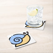 カタツムリ スクエアペーパーコースター (インサイチュ)