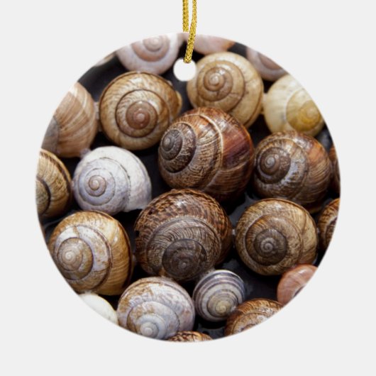 カタツムリ セラミックオーナメント (正面)