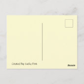 カタツムリ&フラワーポストクロッシングポストカード ポストカード (裏面)