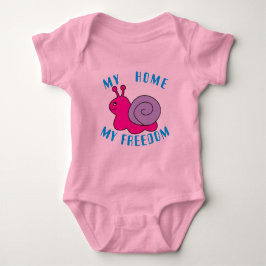 カタツムリ ベビーボディスーツ