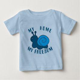 カタツムリ ベビーTシャツ