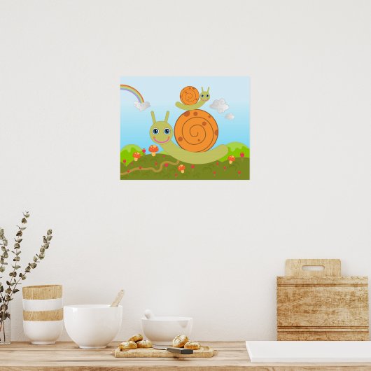 カタツムリ ポスター (キッチン)