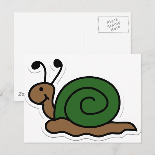 カタツムリ ポストカード (正面/裏面)