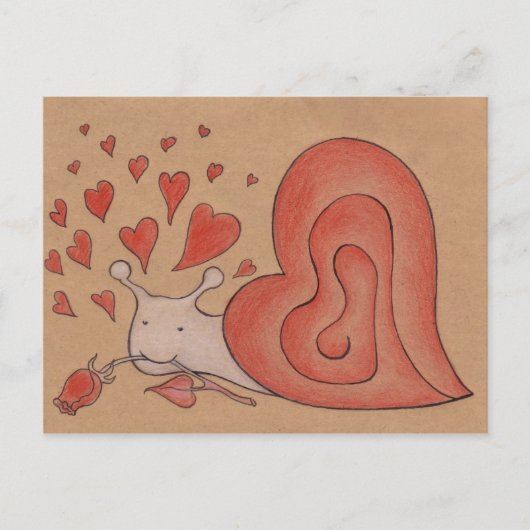 カタツムリ ポストカード (正面)