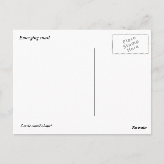 カタツムリ ポストカード (裏面)