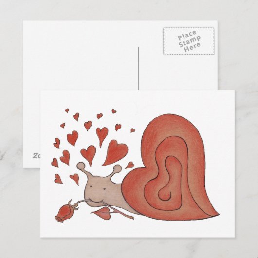 カタツムリ ポストカード (正面/裏面)