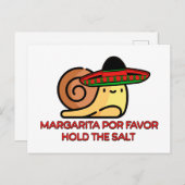 カタツムリ・マルガリータの好意は、塩を保持 ポストカード (正面/裏面)