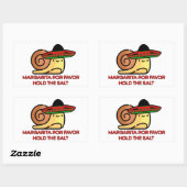 カタツムリ・マルガリータの好意は、塩を保持 長方形シール (シート)