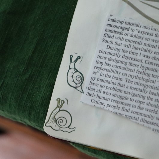 カタツムリ ラバースタンプ