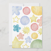 カタツムリ！水色カタツムリ 招待状 (裏面)