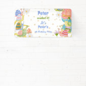 カタツムリ！水色カタツムリ 横断幕 (インサイチュ)