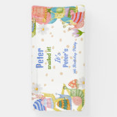 カタツムリ！水色カタツムリ 横断幕 (縦)