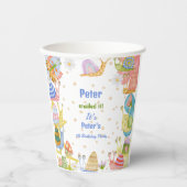 カタツムリ！水色カタツムリ 紙コップ (正面)