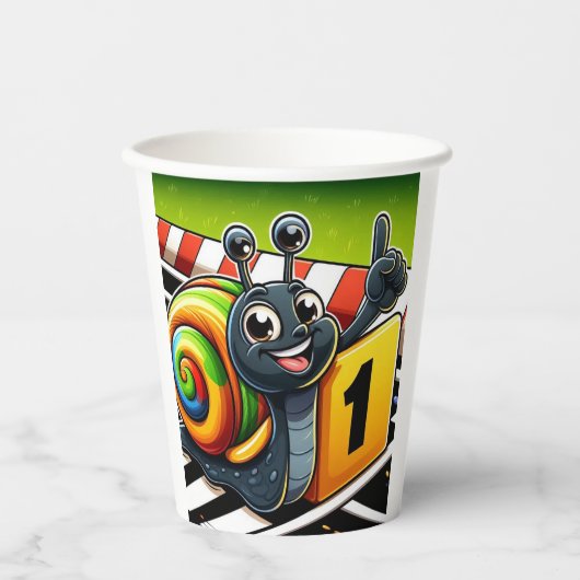 カタツムリ 紙コップ (正面)