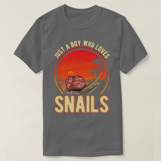 カタツムリ Tシャツ (デザイン正面)