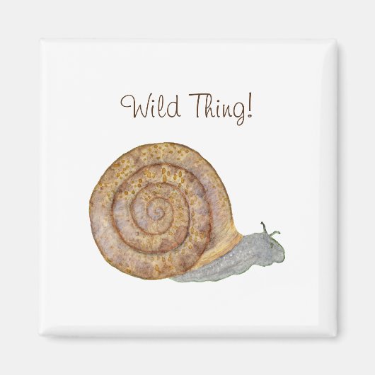 カタツムリTシャツ マグネット (正面)