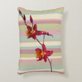 カタツレヤの蘭のスプレー付き枕 アクセントクッション (正面(垂直))