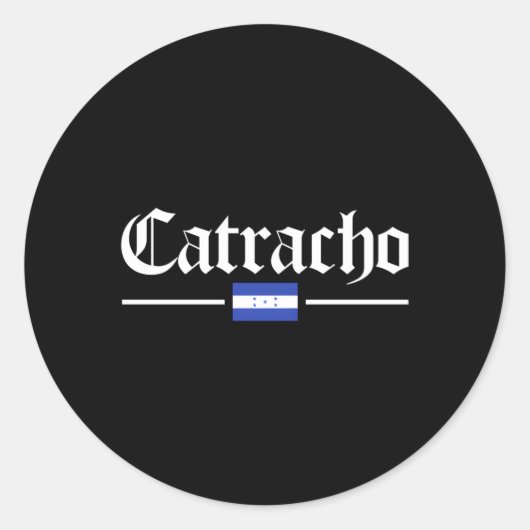カタトラチホンジュラス国旗 ラウンドシール (正面)
