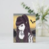 カタナゴシックドラゴン女神はがき ポストカード (スタンド正面)