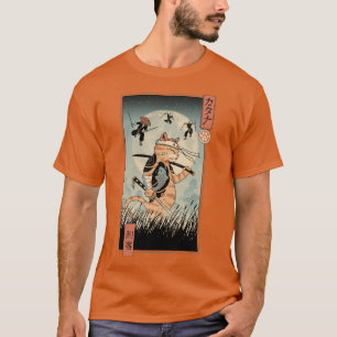 カタナザラストファイト浮世絵 Tシャツ