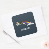 カタニコーン – Iウンチレインボー スクエアシール (封筒)