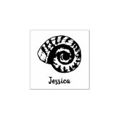 カタニルシェル名前をカスタムするウッドアート ラバースタンプ (インプリント)