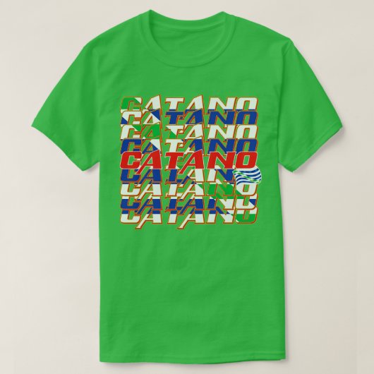 カタノカスケード文字 Tシャツ (デザイン正面)