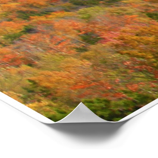 カタヒン山の写真風景 ポスター (角)