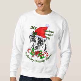 カタフーラ・レパード・ドッグのクリスマスギフト スウェットシャツ