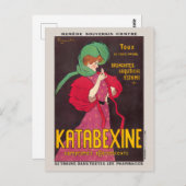 カタベキシーヌ・レメディ・フランス・ヴィンテージ・ポスター1903 ポストカード (正面/裏面)