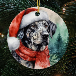 カタホウラレオパドハウンドウオンドウォーター色クリスマス セラミックオーナメント