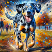 カタホラレオパドドッグポートレートアクリルアートプリント ジグソーパズル