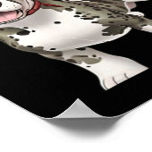 カタホラレオパード犬の品種グラフィック ポスター (角)