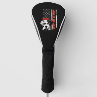 カタホラレオパード犬us旗自然リーダードッグ ゴルフヘッドカバー