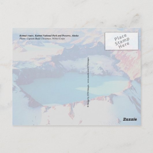 カタマイクレーター、カタマイ国立公園、アラスカ ポストカード (裏面)