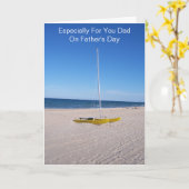 カタマパーソナライズされたラン父の日 カード (黄色い花)