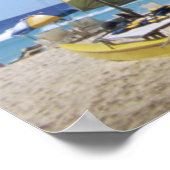 カタマランとライフガードオンビーチ ポスター (角)