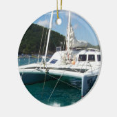 カタマランのオーナメント セラミックオーナメント (左)