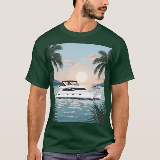カタマランの日の出 Tシャツ (正面)