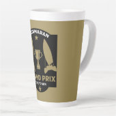 カタマランハイドロフォイル帆船レース カフェラテマグ (右アングル)