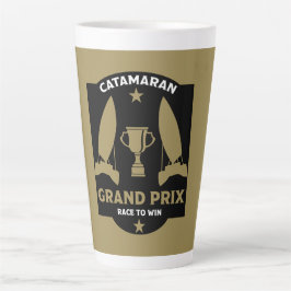 カタマランハイドロフォイル帆船レース カフェラテマグ