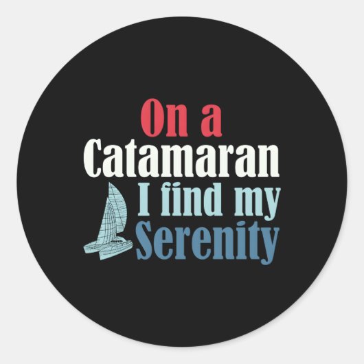 カタマランボートセーリング ラウンドシール (正面)