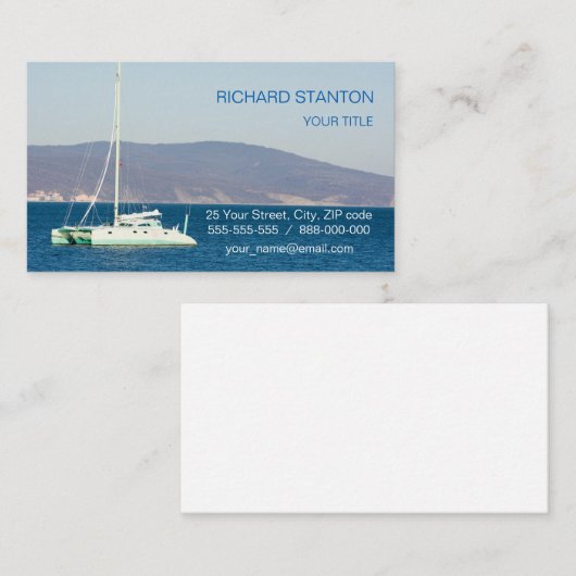 カタマラン 名刺 (正面/裏面)