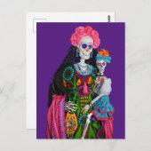 カタリナと死んだ砂糖の子供の日スカル ポストカード (正面/裏面)