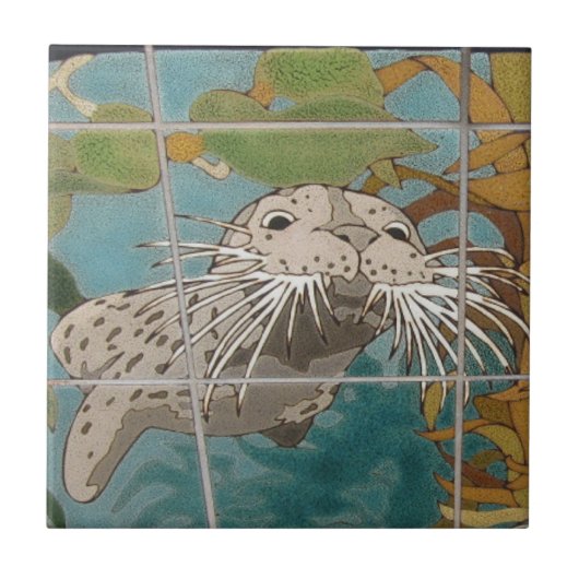 カタリナのカタリナ島セラミックタイル顔 タイル (正面)