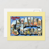 カタリナアイランドカリフォルニアからのヴィンテージの挨拶 ポストカード (正面/裏面)