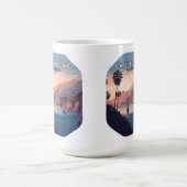 カタリナアイランドカリフォルニアボーツサンセットレトロ コーヒーマグカップ (中央)