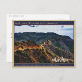 カタリナアイランドカリフォルニアランドランドスケートダートロード  ポストカード (正面/裏面)