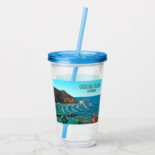 カタリナアイランドサンタカタリナカリフォルニアヴィンテージ アクリルタンブラー (裏面)