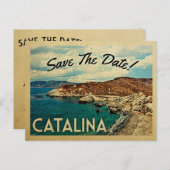 カタリナアイランドザデイトヴィンテージカリフォルニア 案内ポストカード (正面/裏面)